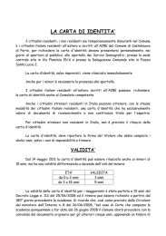 la carta d`identita` - Comune di Castelnuovo di Porto