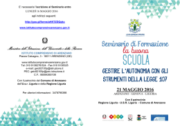 Seminario di Formazione - Istituto Comprensivo di Arenzano