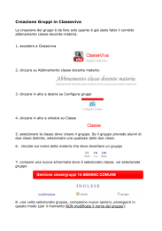 Creazione Gruppi in Classeviva