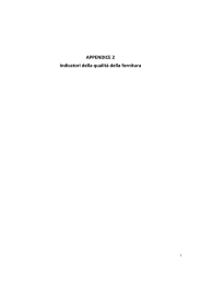 Appendice n. 2 &ndash; Indicatori di qualit&agrave;