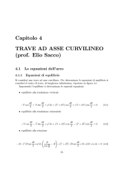 Capitolo 4 TRAVE AD ASSE CURVILINEO (prof. Elio Sacco)