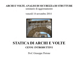 statica di archi e volte