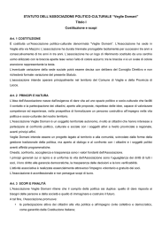 STATUTO DELL`ASSOCIAZIONE POLITICO