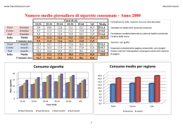 Esercizio excel: statistiche fumatori
