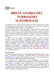 breve storia del terrorismo sudtirolese