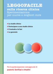 Leggofacile sulla sperimentazione clinica