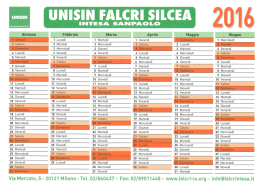 calendario 2016 - Falcri Firenze