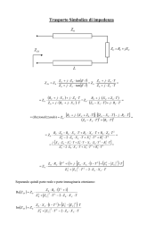 Formule simboliche per il trasporto di Impedenza e Ammettenza