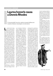 Laurea honoris causa a Dennis Rhodes