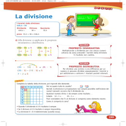 La divisione - Risorse didattiche