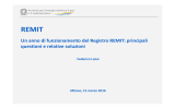 Un anno di funzionamento del Registro REMIT: principali questioni