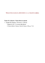 • Joseph De Finance, Esistenza e Libertà