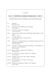 Aspetti del pensiero teologico di Joseph Ratzinger