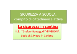 IIS Stefani-Bentegodi - La sicurezza in cantina