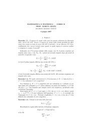 MATEMATICA E STATISTICA — CORSO B PROF. MARCO ABATE