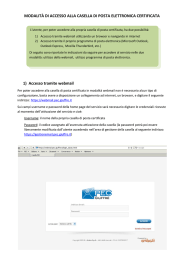 Istruzioni di accesso webmail e di configurazione client di