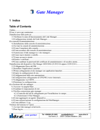 Gate Manager - clicca qui per accedere al wizard (setup veloce) di