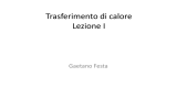 Trasferimento di calore Lezione I