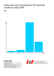 Indice dei costi di produzione ICP secondo modelli di costo CPN