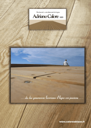 ….da due generazioni lavoriamo il legno con passione….