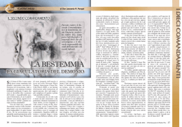 La bestemmia, giaculatoria del demonio