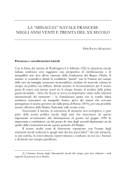 la “minaccia” navale francese negli anni venti e trenta del xx secolo