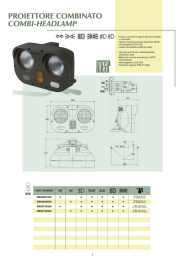 proiettore combinato combi-headlamp