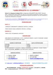 “GARA SPOLETO 11-12 GIUGNO ”