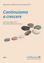 Continuiamo a crescere - Banca Centropadana