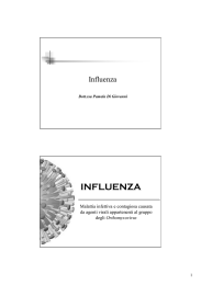 Influenza - Dipartimento di Farmacia