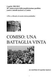 comiso: una battaglia vinta