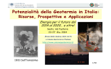 Potenzialità della Geotermia in Italia: