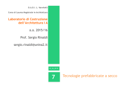 Tecnologie prefabbricate a secco