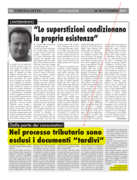 &ldquo;Le superstizioni condizionano la propria esistenza&rdquo;