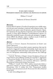 Il mio corpo è infelice Fondamenti somatici del copione e del