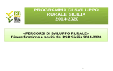 PROGRAMMA DI SVILUPPO RURALE SICILIA 2014-2020