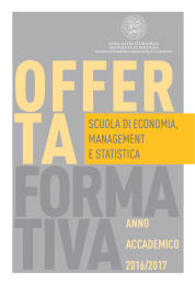 SCUOLA DI ECONOMIA, MANAGEMENT E STATISTICA