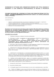 iscrizione di cittadini non comunitari egiziani con titoli