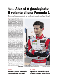 CdT - Alex si è guadagnato il volante di una F1