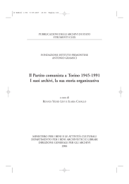 Il Partito comunista a Torino 1945-1991. I suoi archivi, la sua storia