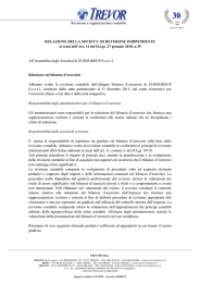 relazione della societa` di revisione eurogroup 2015