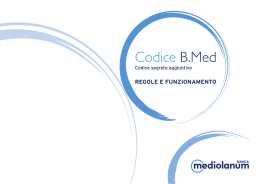 Codice B.Med - Accesso clienti