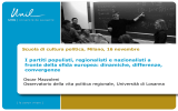 I partiti populisti, regionalisti e nazionalisti a fronte della sfida europea