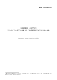 metodi e obiettivi per un uso efficace dei fondi