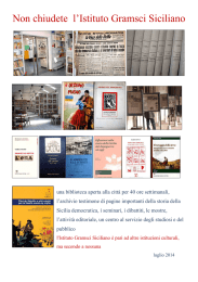 volume Non chiudete l`Istituto Gramsci Siciliano