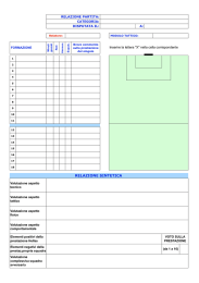 Modulo relazione partite