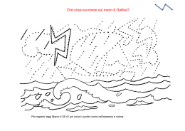 Che cosa successe sul mare di Galilea?