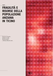 Analisi - Fragilit&agrave; e risorse della popolazione anziana in Ticino