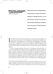 Motricità, linguaggio e apprendimento di Alberto Oliverio