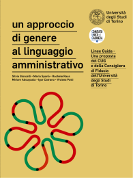 un approccio di genere al linguaggio amministrativo